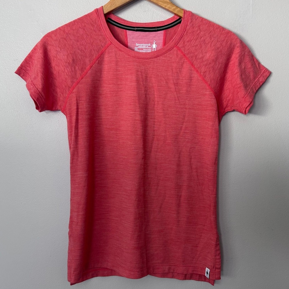 Smartwool Merino Sport 150 Shirt Womens XS Coral Short Sleeve Base Layer Tee